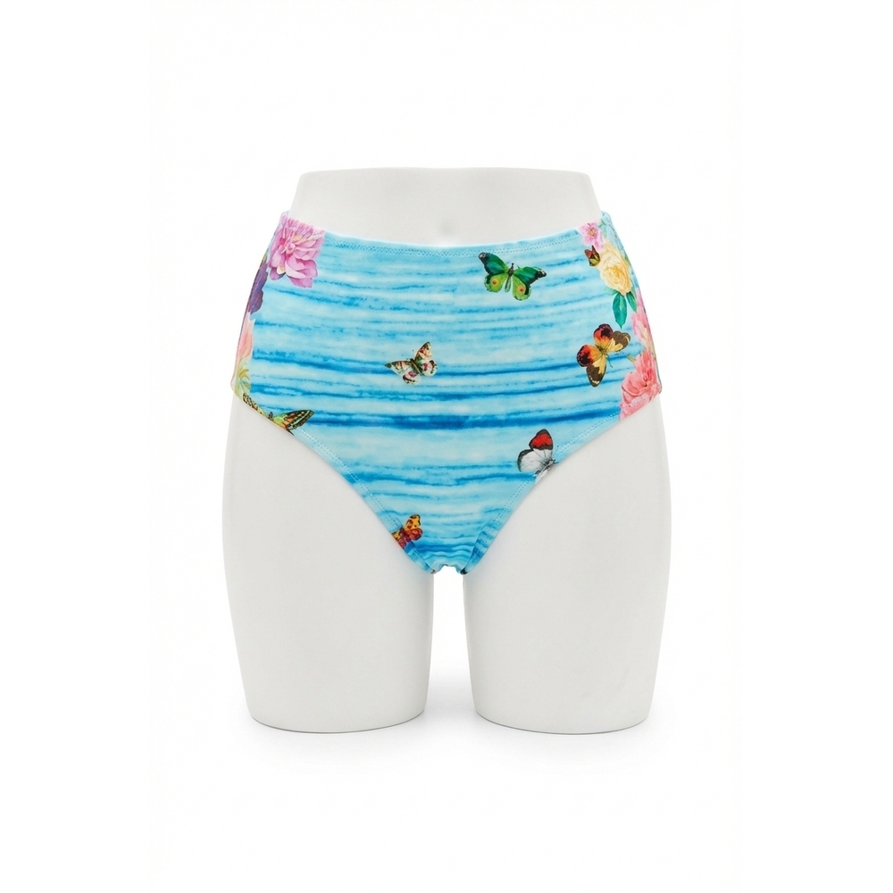 NEW JOHNNY WAS costa azul high waist bottom in blue multi